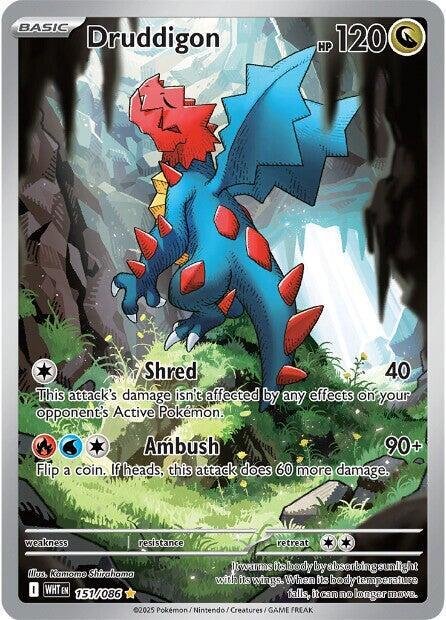 Druddigon 151/086 Holofoil SV: White Flare