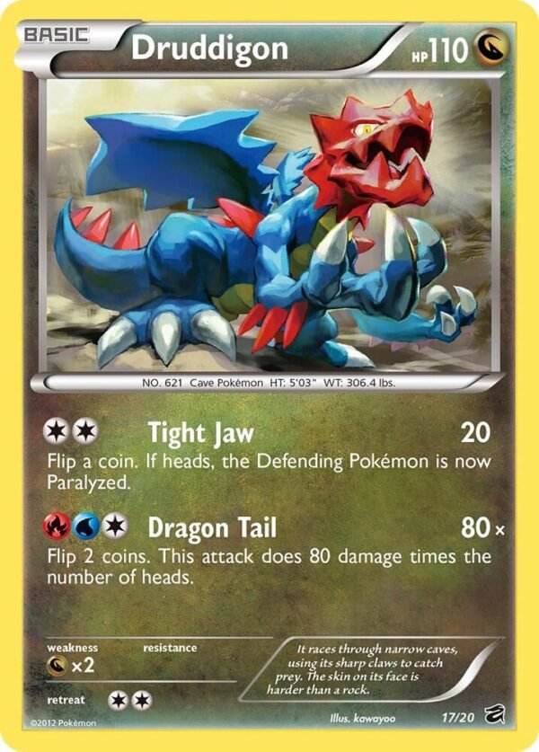 Druddigon 17/20 Holofoil Dragon Vault Druddigon 17/20 Holofoil Dragon Vault