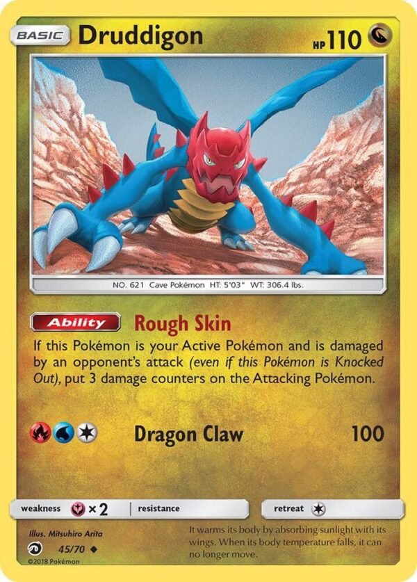 Druddigon 45/70 Reverse Holofoil Dragon Majesty Druddigon 45/70 Reverse Holofoil Dragon Majesty