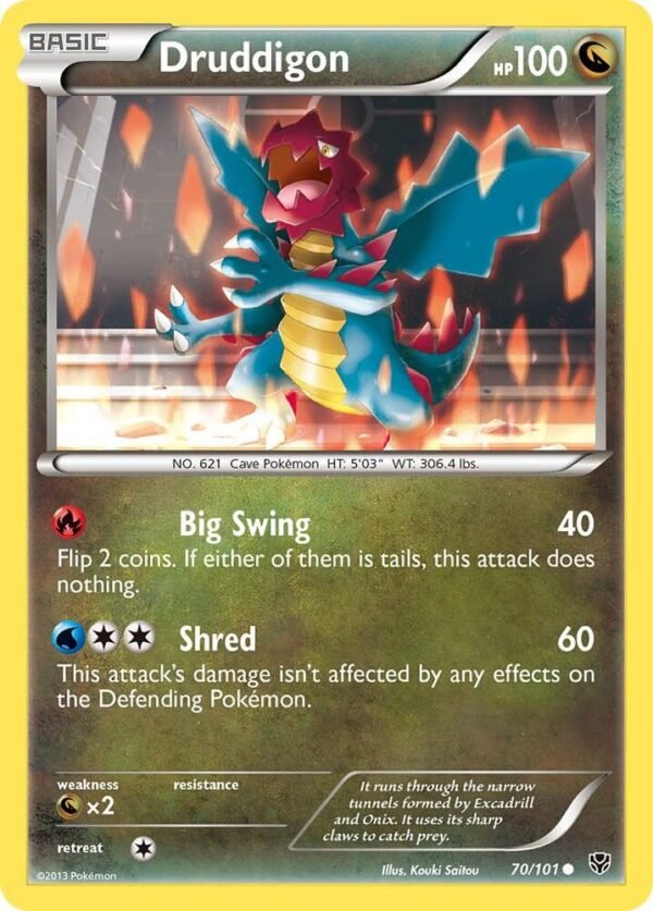 Druddigon 70/101 Reverse Holofoil Plasma Blast Druddigon 70/101 Reverse Holofoil Plasma Blast