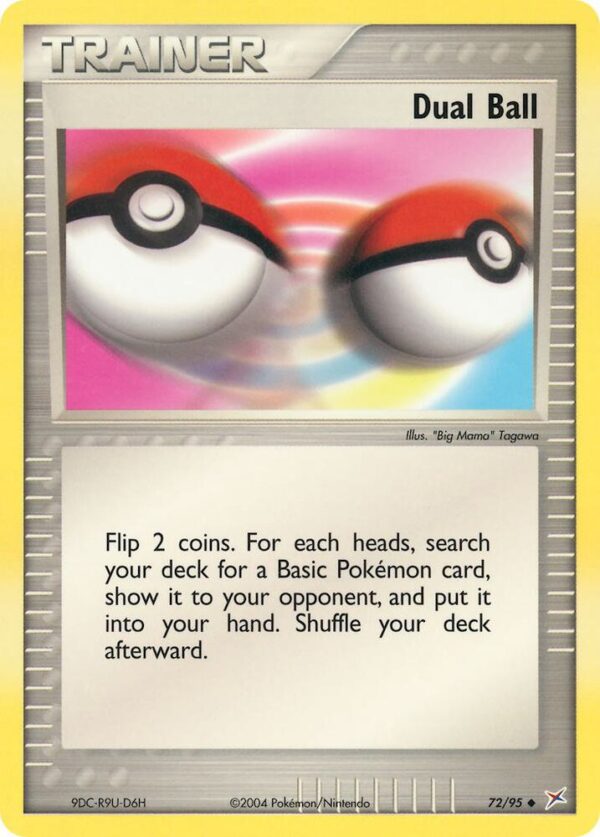 Dual Ball 72/95 Reverse Holofoil Team Magma vs Team Aqua Dual Ball 72/95 Reverse Holofoil Team Magma vs Team Aqua