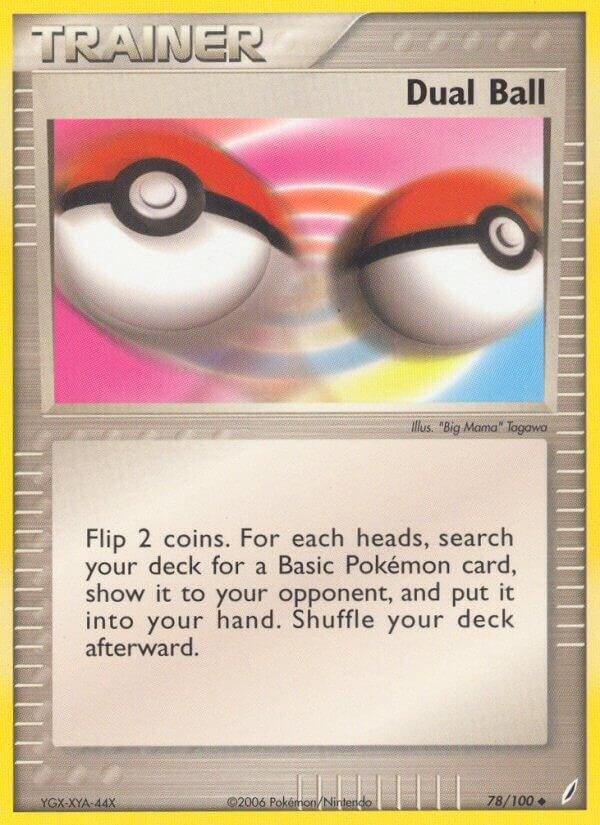 Dual Ball 78/100 Reverse Holofoil Crystal Guardians