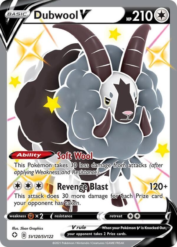 Dubwool V SV120/SV122 Holofoil Shining Fates: Shiny Vault