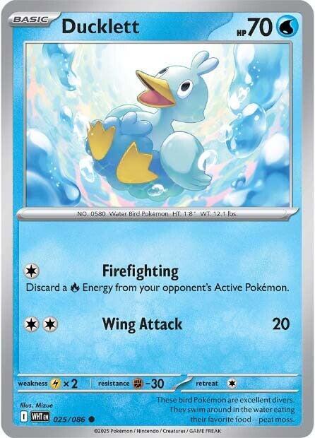 Ducklett 025/086 Normal SV: White Flare Ducklett 025/086 Normal SV: White Flare