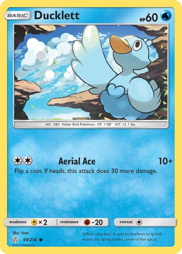 Ducklett 59/236 Reverse Holofoil SM – Cosmic Eclipse Ducklett 59/236 Reverse Holofoil SM – Cosmic Eclipse