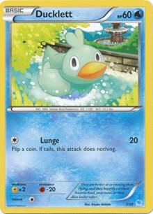 Ducklett (7) 7/30 Normal XY Trainer Kit: Pikachu Libre & Suicune