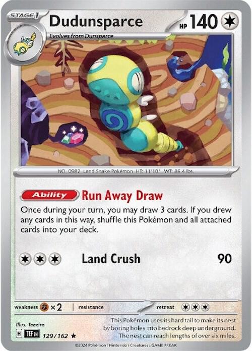 Dudunsparce 129/162 Holofoil SV05: Temporal Forces