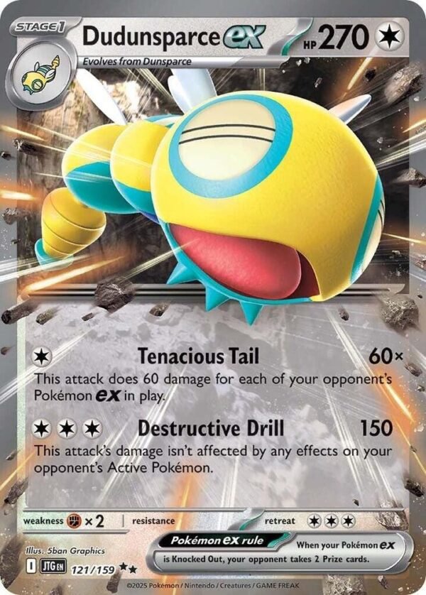 Dudunsparce ex 121/159 Holofoil SV09: Journey Together Dudunsparce ex 121/159 Holofoil SV09: Journey Together