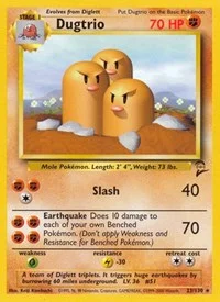 Dugtrio | 023/130 | Normal | Base Set 2