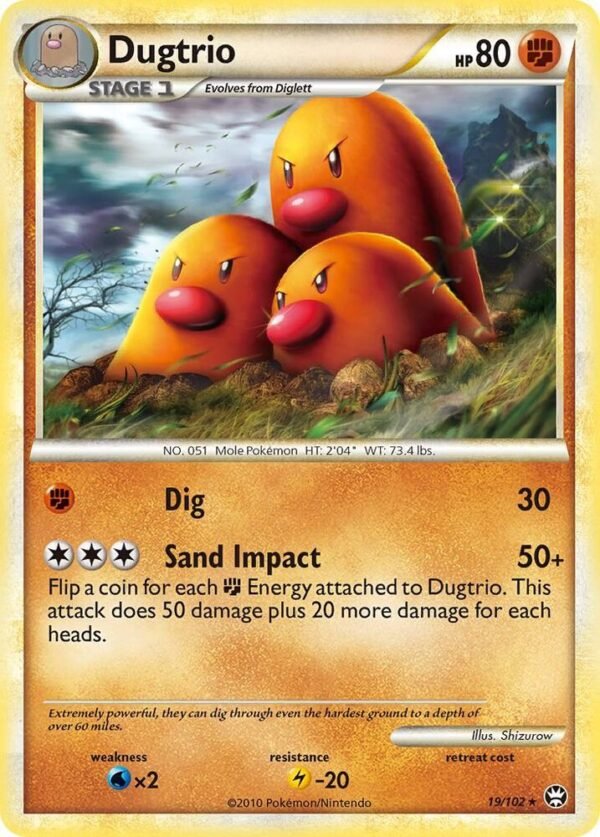 Dugtrio 19/102 Normal Triumphant Dugtrio 19/102 Normal Triumphant