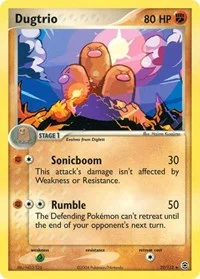Dugtrio | 22/112 | Reverse Holofoil | FireRed & LeafGreen