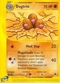 Dugtrio (44) | 044/165 | Reverse Holofoil | Expedition
