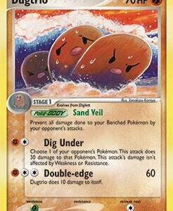 Dugtrio 5/100 (EX Crystal Guardians) 005/100 Normal Deck Exclusives