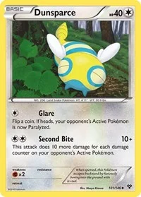 Dunsparce | 101/146 | Reverse Holofoil | XY Base Set Dunsparce | 101/146 | Reverse Holofoil | XY Base Set