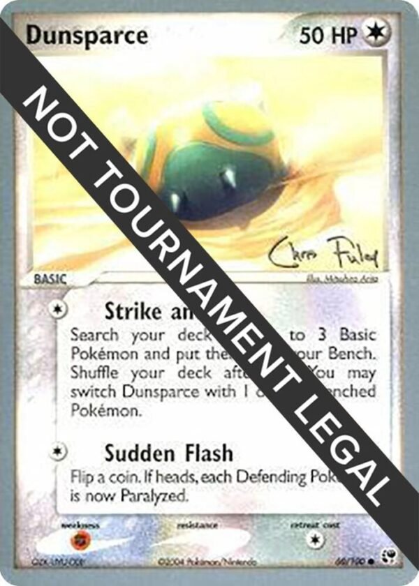 Dunsparce 2004 (Chris Fulop) 60/100 Normal World Championship Decks Dunsparce 2004 (Chris Fulop) 60/100 Normal World Championship Decks