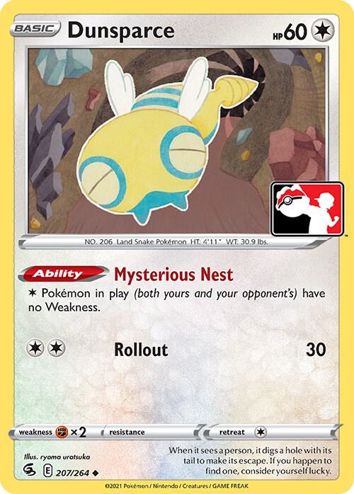 Dunsparce 207/264 Normal Prize Pack Series Cards