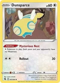Dunsparce | 207/264 | Reverse Holofoil | SWSH08: Fusion Strike