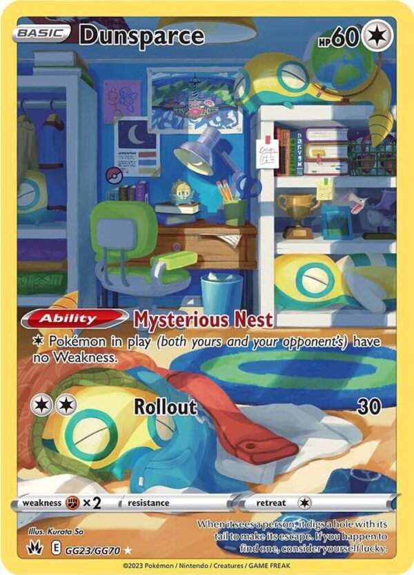 Dunsparce GG23/GG70 Holofoil Crown Zenith: Galarian Gallery Dunsparce GG23/GG70 Holofoil Crown Zenith: Galarian Gallery