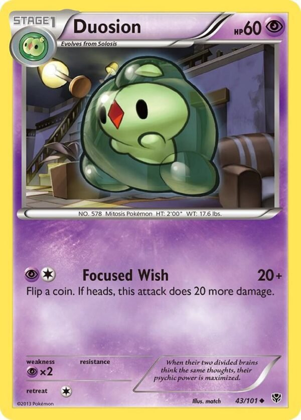 Duosion 43/101 Reverse Holofoil Plasma Blast Duosion 43/101 Reverse Holofoil Plasma Blast