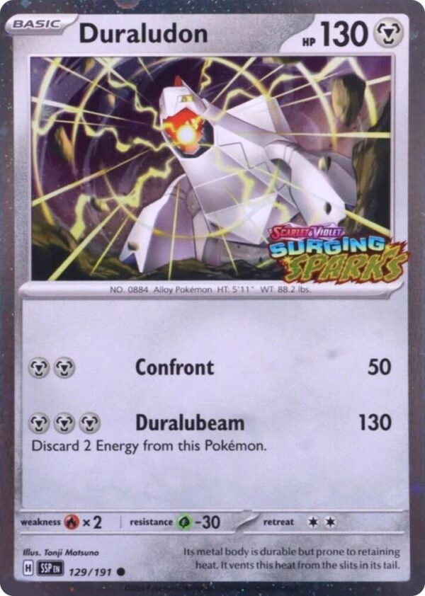 Duraludon (Surging Sparks) 129/191 Holofoil Miscellaneous Cards & Products Duraludon (Surging Sparks) 129/191 Holofoil Miscellaneous Cards & Products