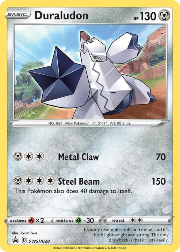 Duraludon SWSH028 Holofoil SWSH: Sword & Shield Promo Cards