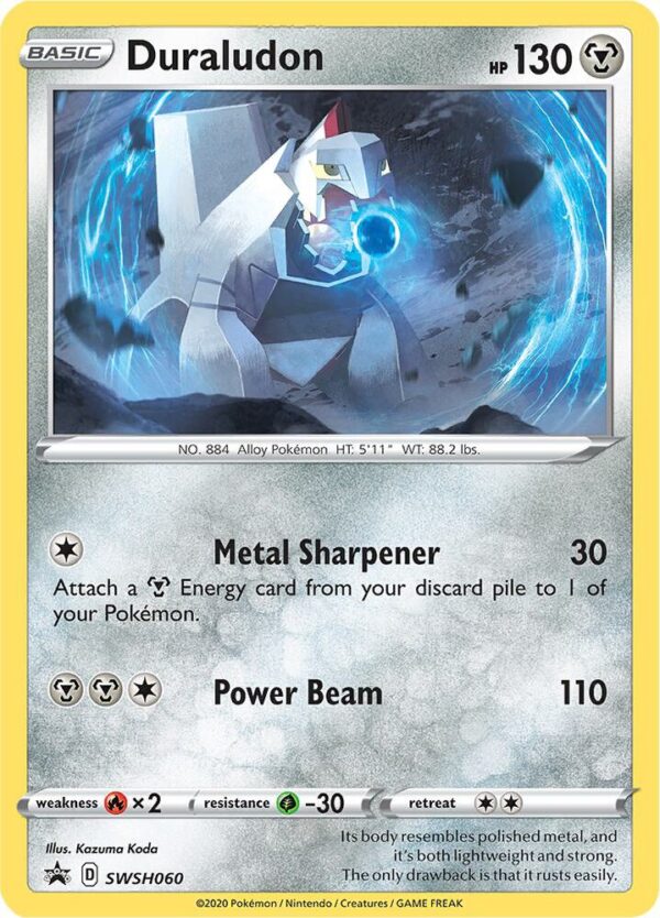 Duraludon SWSH060 Holofoil SWSH: Sword & Shield Promo Cards Duraludon SWSH060 Holofoil SWSH: Sword & Shield Promo Cards