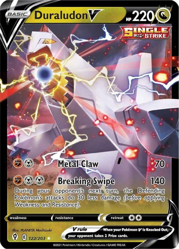 Duraludon V 122/203 Holofoil SWSH07: Evolving Skies