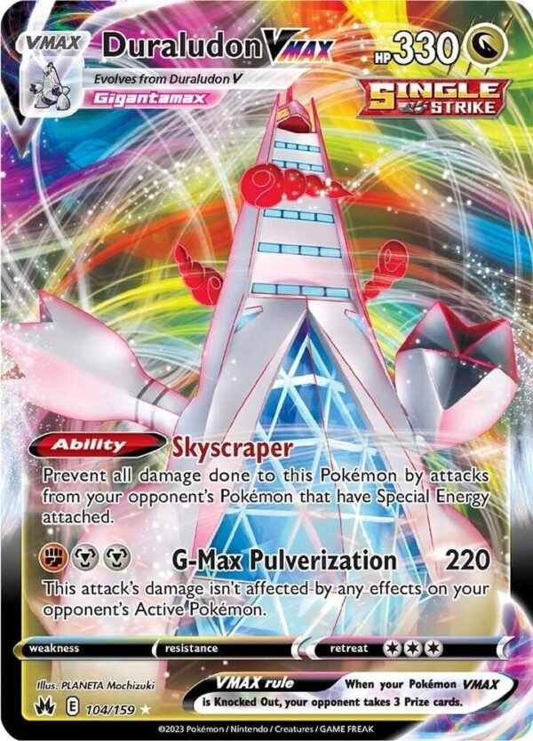 Duraludon VMAX 104/159 Holofoil Crown Zenith Duraludon VMAX 104/159 Holofoil Crown Zenith