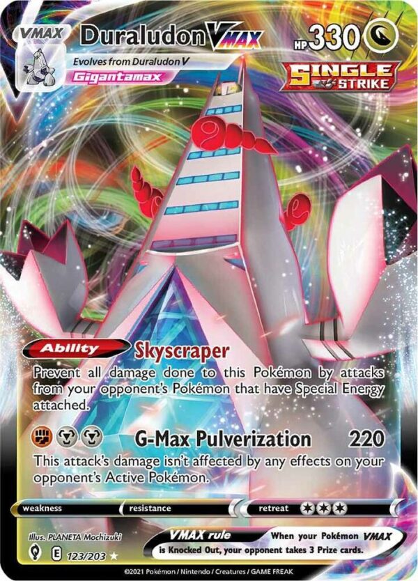 Duraludon VMAX 123/203 Holofoil SWSH07: Evolving Skies
