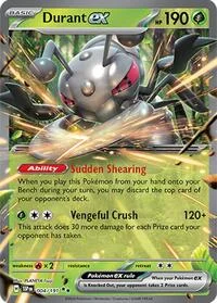 Durant ex | 004/191 | Holofoil | SV08: Surging Sparks Durant ex | 004/191 | Holofoil | SV08: Surging Sparks