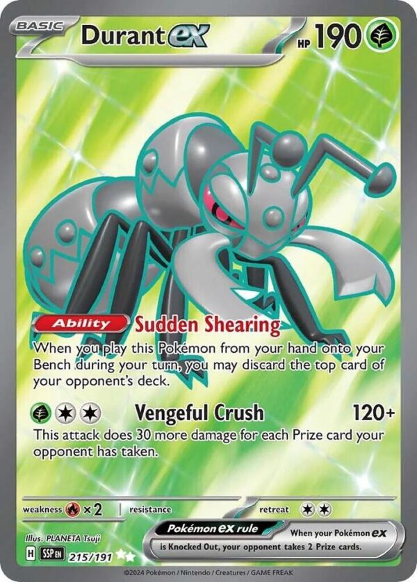 Durant ex 215/191 Holofoil SV08: Surging Sparks Durant ex 215/191 Holofoil SV08: Surging Sparks