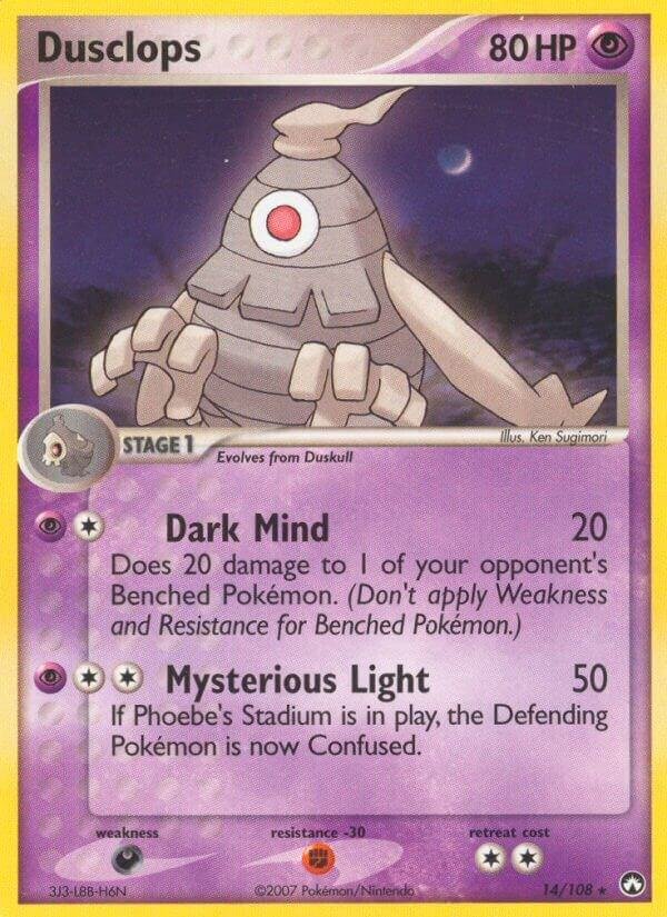 Dusclops 14/108 Reverse Holofoil Power Keepers Dusclops 14/108 Reverse Holofoil Power Keepers