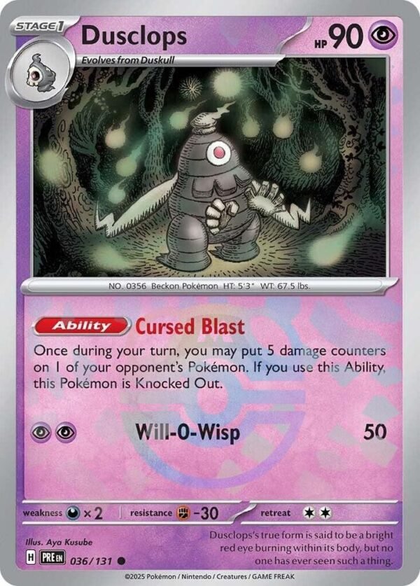 Dusclops (Master Ball Pattern) 036/131 Holofoil SV: Prismatic Evolutions