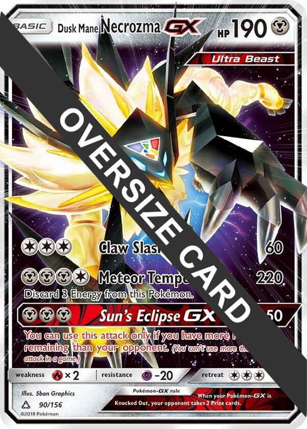Dusk Mane Necrozma GX 90/156 090/156 Holofoil Jumbo Cards Dusk Mane Necrozma GX 90/156 090/156 Holofoil Jumbo Cards