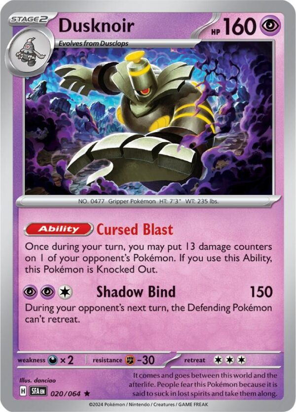 Dusknoir 020/064 Holofoil SV: Shrouded Fable