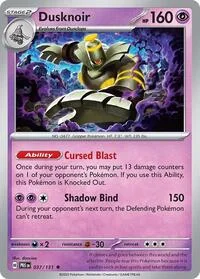 Dusknoir | 037/131 | Holofoil | SV: Prismatic Evolutions