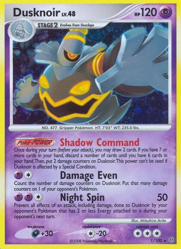 Dusknoir (1) 1/100 Reverse Holofoil Stormfront