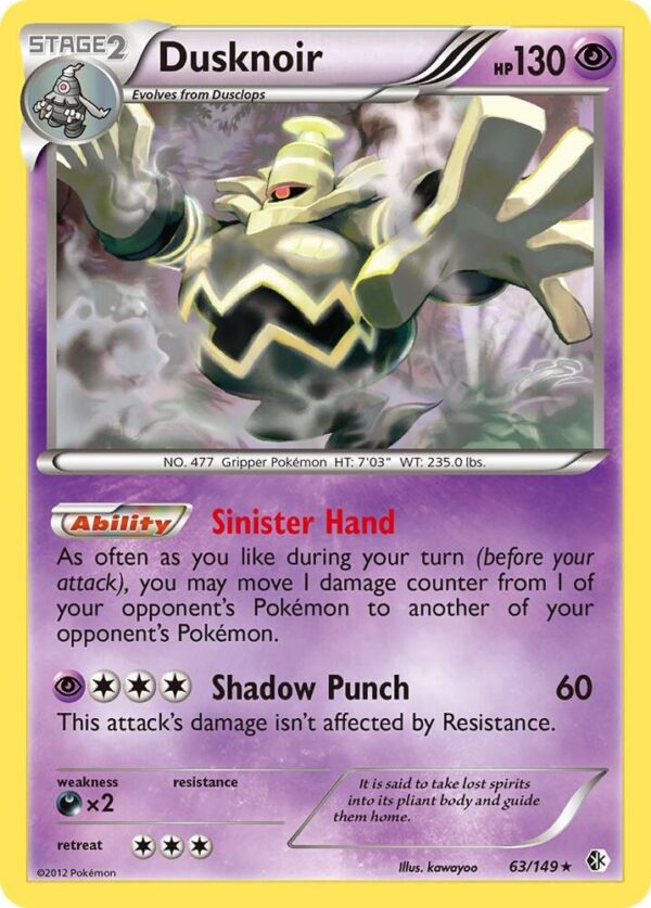 Dusknoir 63/149 Reverse Holofoil Boundaries Crossed