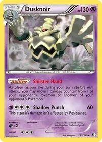 Dusknoir | 63/149 | Holofoil | Boundaries Crossed
