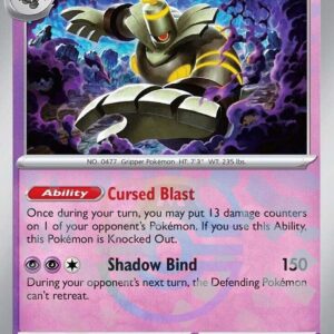 Dusknoir (Master Ball Pattern) 037/131 Holofoil SV: Prismatic Evolutions Dusknoir (Master Ball Pattern) 037/131 Holofoil SV: Prismatic Evolutions