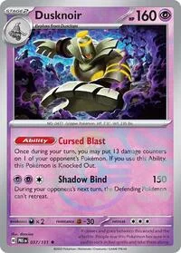 Dusknoir (Master Ball Pattern) | 037/131 | Holofoil | SV: Prismatic Evolutions