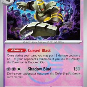 Dusknoir (Poke Ball Pattern) 037/131 Holofoil SV: Prismatic Evolutions Dusknoir (Poke Ball Pattern) 037/131 Holofoil SV: Prismatic Evolutions