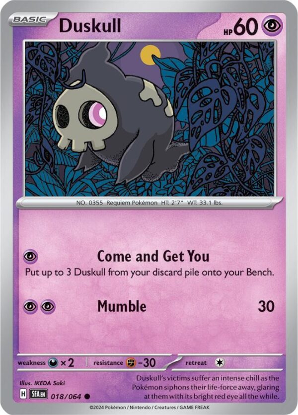 Duskull 018/064 Normal SV: Shrouded Fable Duskull 018/064 Normal SV: Shrouded Fable