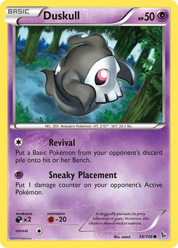 Duskull 38/106 Reverse Holofoil XY – Flashfire Duskull 38/106 Reverse Holofoil XY – Flashfire