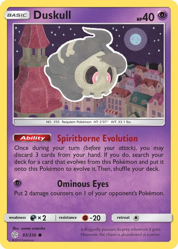 Duskull 83/236 Normal SM – Cosmic Eclipse