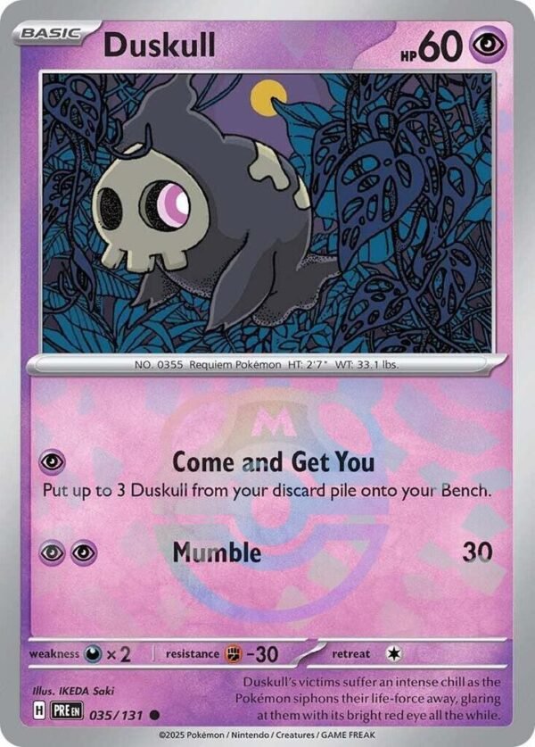 Duskull (Master Ball Pattern) 035/131 Holofoil SV: Prismatic Evolutions