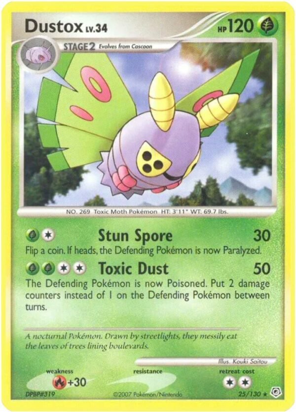 Dustox 25/130 Reverse Holofoil Diamond and Pearl Dustox 25/130 Reverse Holofoil Diamond and Pearl