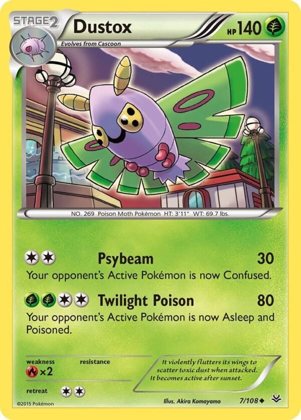 Dustox (7) 7/108 Normal XY – Roaring Skies Dustox (7) 7/108 Normal XY – Roaring Skies