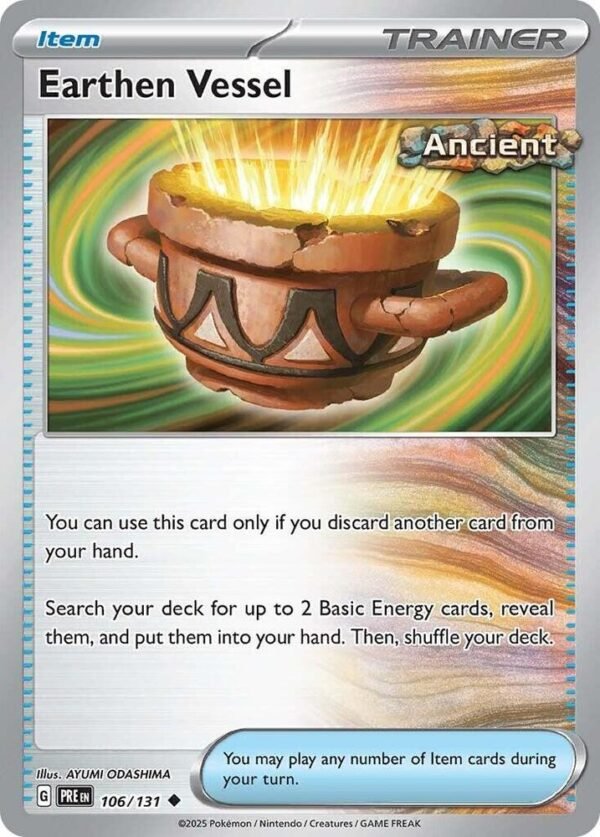 Earthen Vessel 106/131 Normal SV: Prismatic Evolutions Earthen Vessel 106/131 Normal SV: Prismatic Evolutions