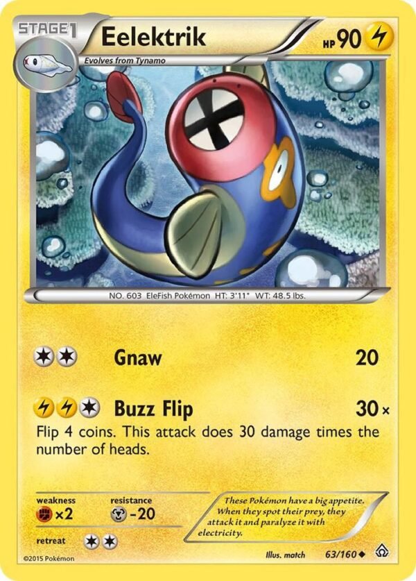 Eelektrik 63/160 Reverse Holofoil XY – Primal Clash